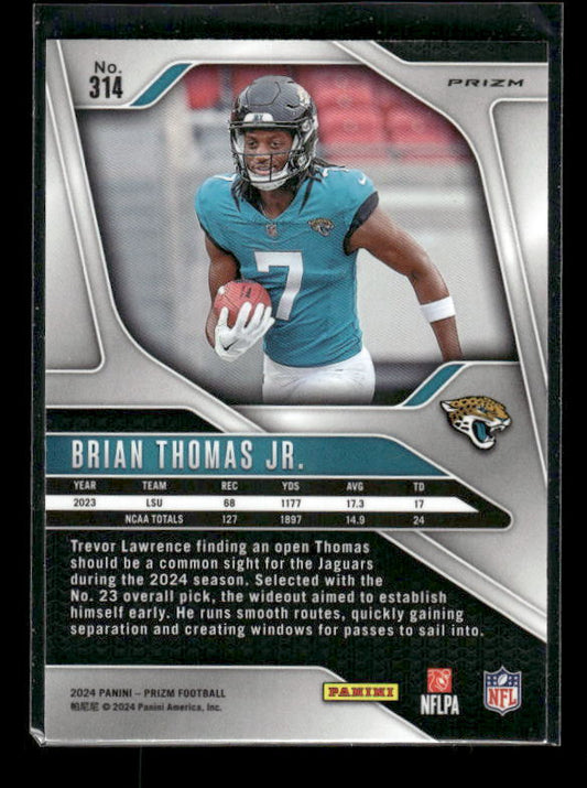 Brian Thomas Jr. - 2024 Panini Prizm - Green Wave Prizm - Rookie