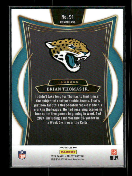 Brian Thomas Jr. - 2024 Select Football - Black & Red Shock - Rookie