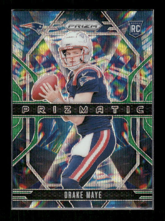 Drake Maye - 2024 Panini Prizm - Green Wave Prizmatic - Rookie