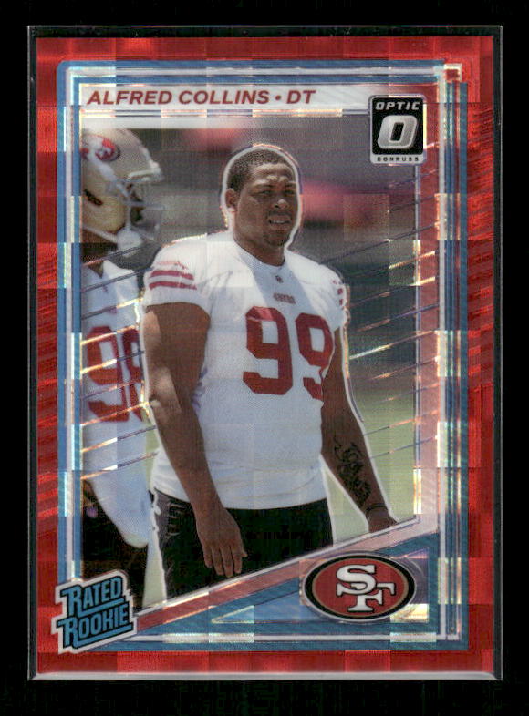 Alfred Collins - 2025 Donruss Football - Optic Preview Red Pandora - Rated Rookie