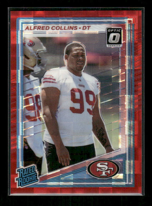 Alfred Collins - 2025 Donruss Football - Optic Preview Red Pandora - Rated Rookie