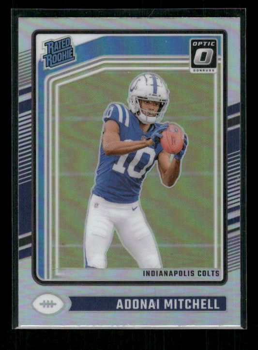 Adonai Mitchell - 2024 Donruss Optic - Holo - Rated Rookie