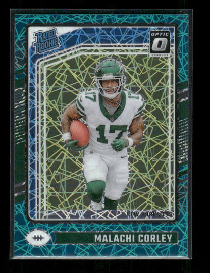Malachi Corley - 2024 Donruss Optic - Teal Velocity - Rated Rookie