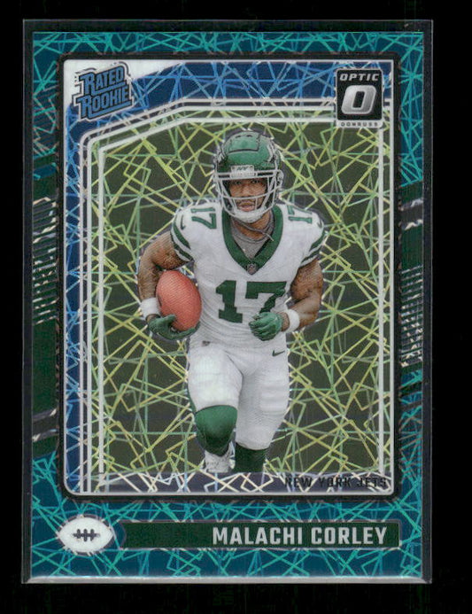 Malachi Corley - 2024 Donruss Optic - Teal Velocity - Rated Rookie