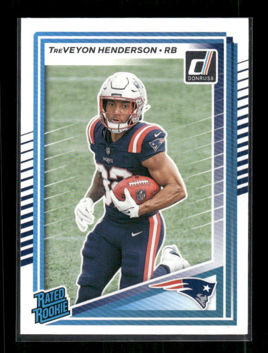 TreVeyon Henderson - 2025 Donruss Football - Rated Rookie