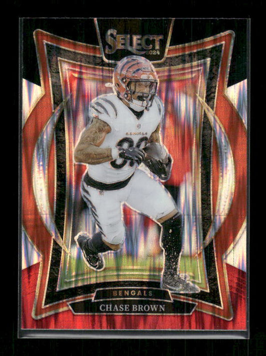 Chase Brown - 2024 Select Football - Black & Red Shock