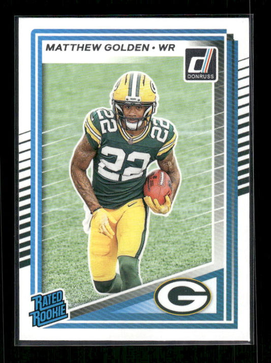 Matthew Golden - 2025 Donruss Football - Rated Rookie