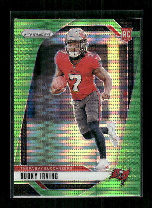 Bucky Irving - 2024 Panini Prizm - Neon Green Pulsar - Rookie