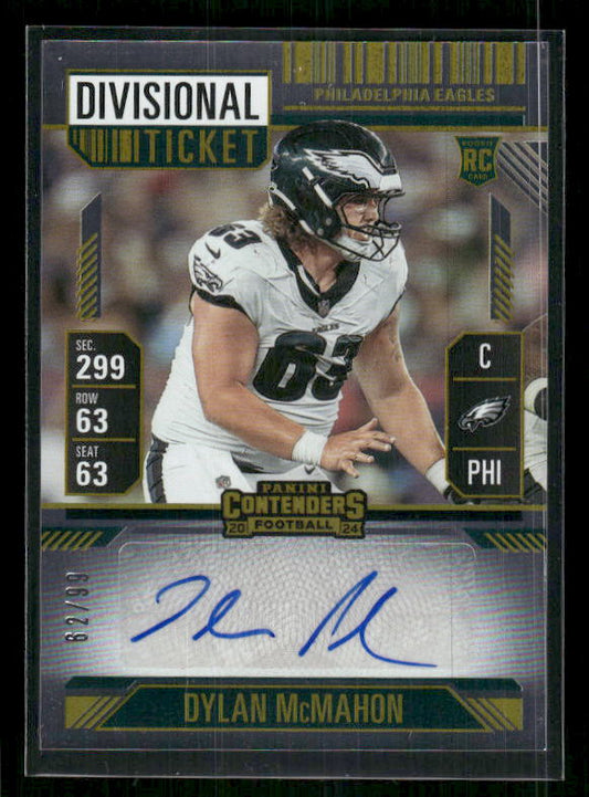 Dylan McMahon - 2024 Contenders Football - Divisional Ticket Auto /99