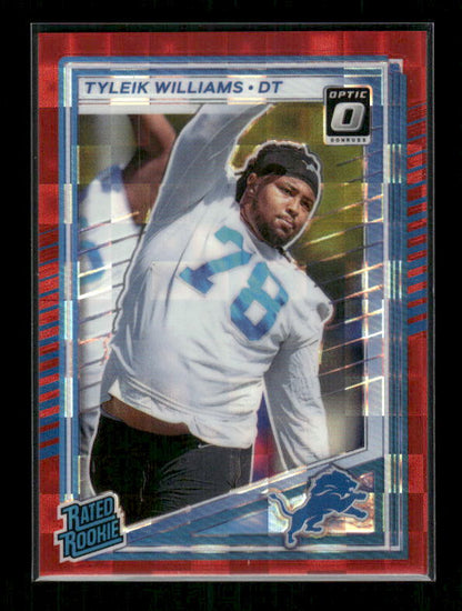 Tyleik Williams - 2025 Donruss Football - Optic Preview Red Pandora - Rated Rookie
