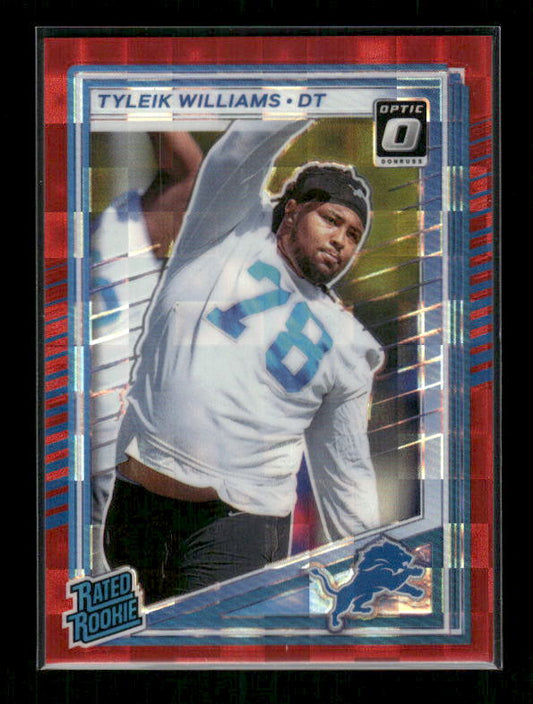 Tyleik Williams - 2025 Donruss Football - Optic Preview Red Pandora - Rated Rookie