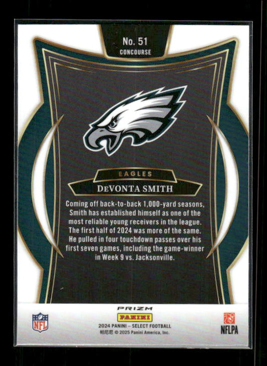 DeVonta Smith - 2024 Select Football - Red / Black Shock