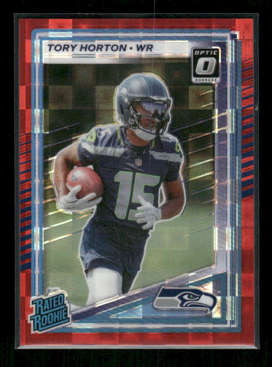 Tory Horton - 2025 Donruss Football - Optic Preview Red Pandora - Rated Rookie