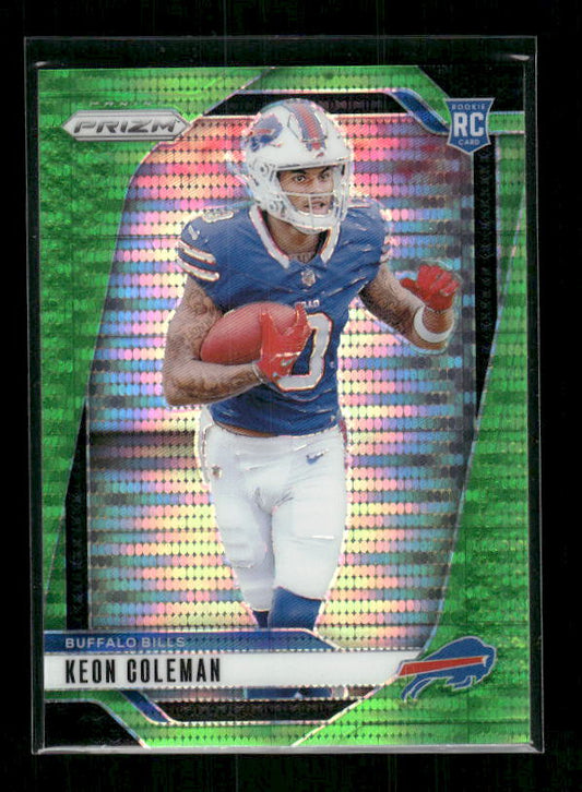 Keon Coleman - 2024 Panini Prizm - Neon Green Pulsar - Rookie