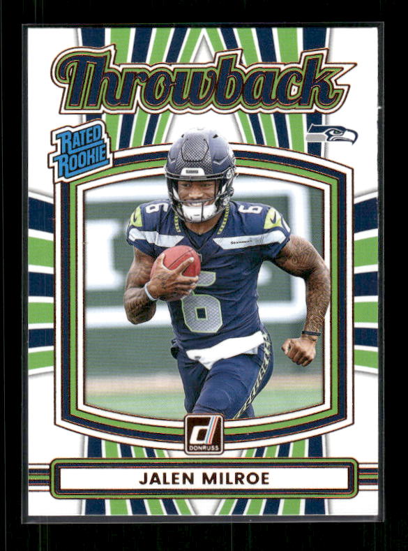 Jalen Milroe - 2025 Donruss Football - Throwback - Rated Rookie