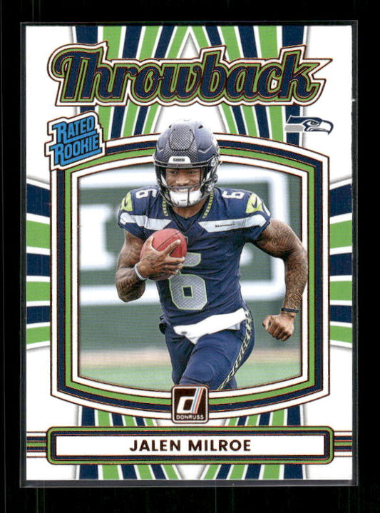 Jalen Milroe - 2025 Donruss Football - Throwback - Rated Rookie