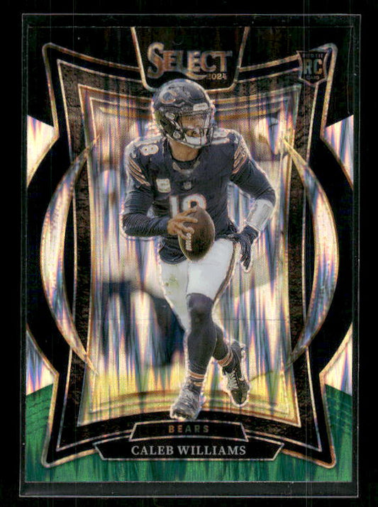 Caleb Williams - 2024 Select Football - Black & Green Shock - Rookie