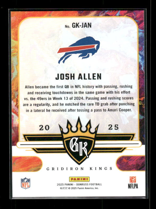 Josh Allen - 2025 Donruss Football - Gridiron Kings