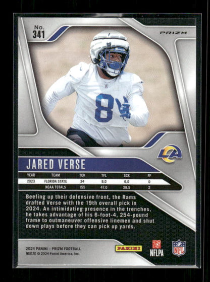 Jared Verse - 2024 Panini Prizm - Silver Prizm - Rookie