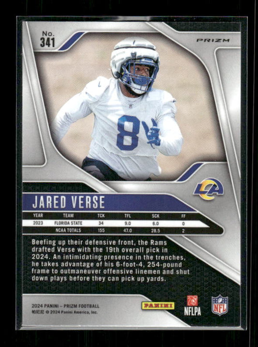 Jared Verse - 2024 Panini Prizm - Silver Prizm - Rookie