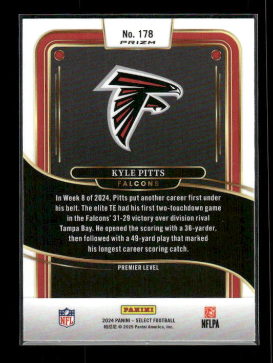 Kyle Pitts - 2024 Select Football - Black & Red Shock - Premier
