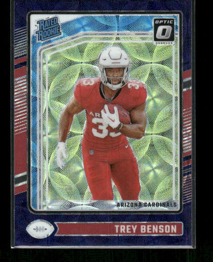 Trey Benson - 2024 Donruss Optic - Purple Scope - Rated Rookie