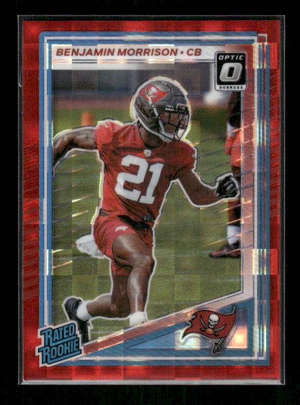 Benjamin Morrison - 2025 Donruss Football - Optic Preview Red Pandora - Rated Rookie