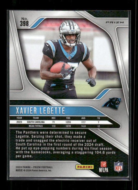 Xavier Legette - 2024 Panini Prizm - Green Ice - Rookie