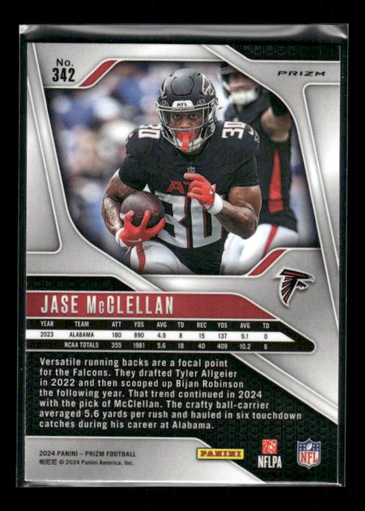Jase McClellan - 2024 Panini Prizm - Neon Green Pulsar - Rookie