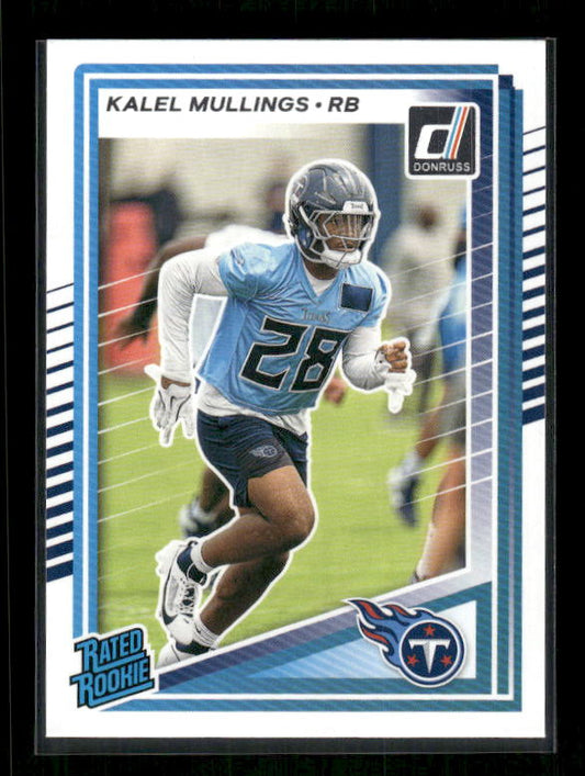 Kalel Mullings - 2025 Donruss Football - Rated Rookie