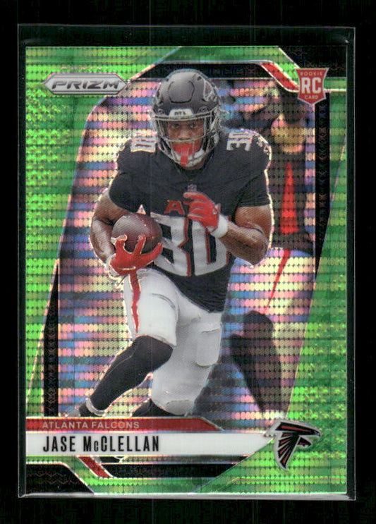 Jase McClellan - 2024 Panini Prizm - Neon Green Pulsar - Rookie