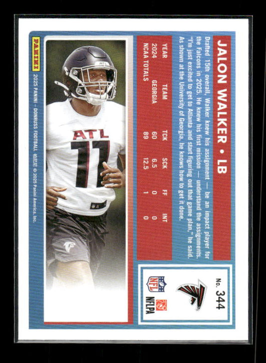 Jalon Walker - 2025 Donruss Football - Rated Rookie