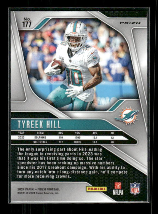 Tyreek Hill - 2024 Panini Prizm - Green Wave