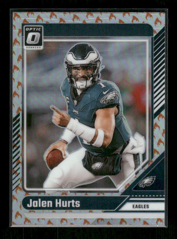 Jalen Hurts - 2024 Donruss Optic - Fire Emoji SSP
