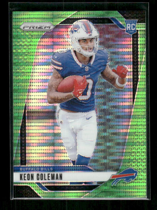 Keon Coleman - 2024 Panini Prizm - Neon Green Pulsar - Rookie