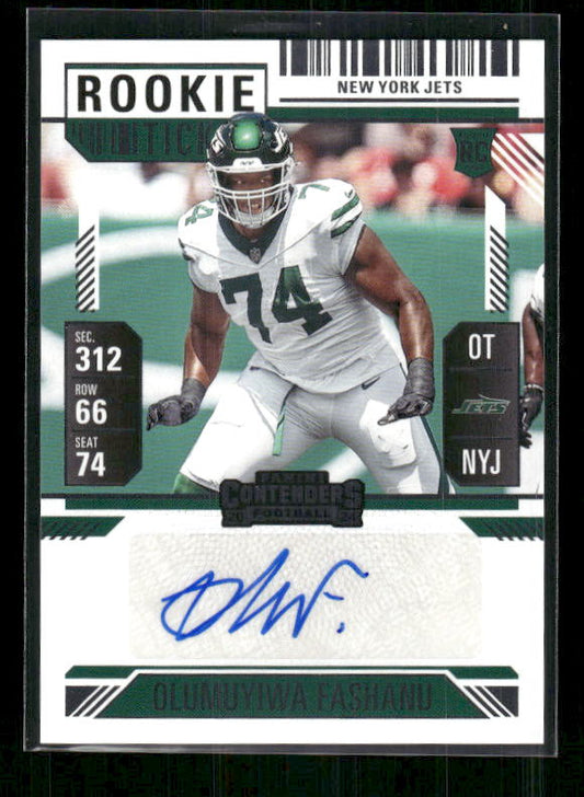 Olumuyiwa Fashanu - 2024 Contenders Football - Rookie Ticket Auto