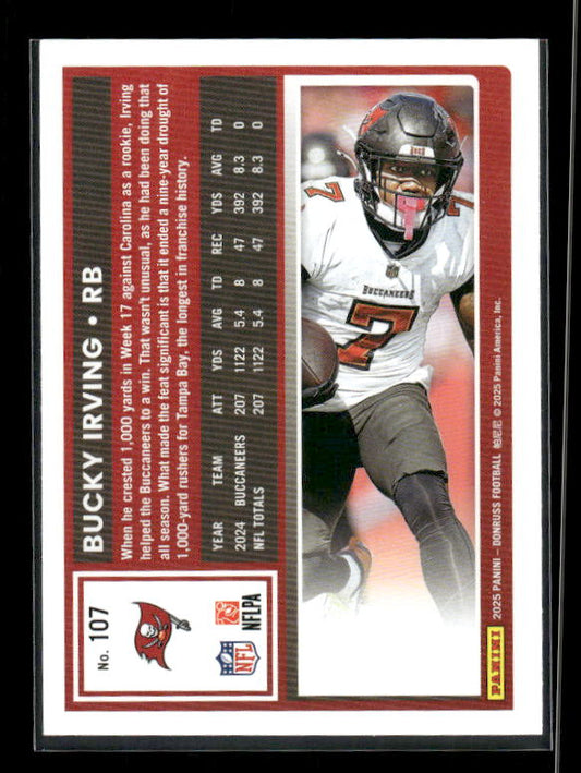 Bucky Irving - 2025 Donruss Football - Purple Press Proof