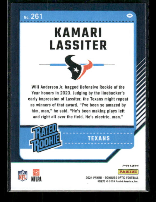 Kamari Lassiter - 2024 Donruss Optic - Green Velocity - Rated Rookie