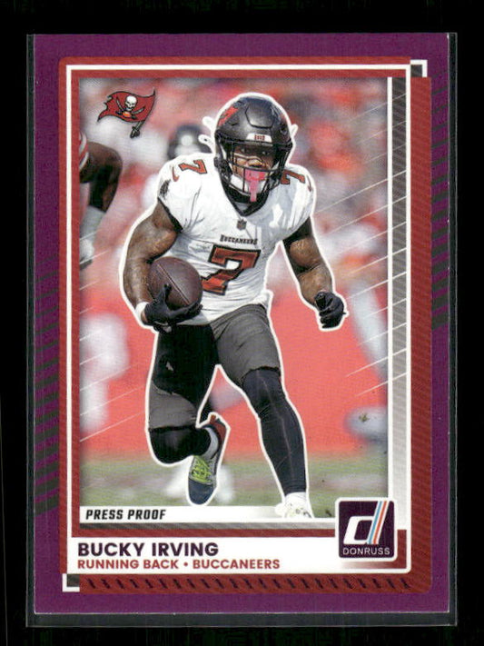 Bucky Irving - 2025 Donruss Football - Purple Press Proof