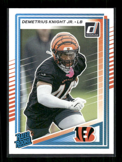 Demetrius Knight Jr. - 2025 Donruss Football - Rated Rookie