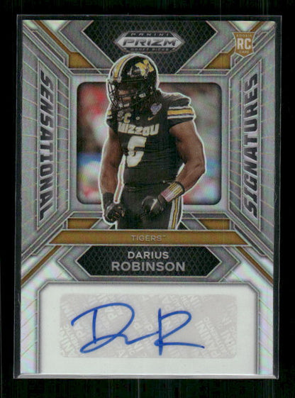 Darius Robinson - 2024 Panini Prizm Draft Picks - Silver Auto - Rookie
