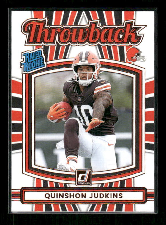 Quinshon Judkins - 2025 Donruss Football - Throwback - Rated Rookie