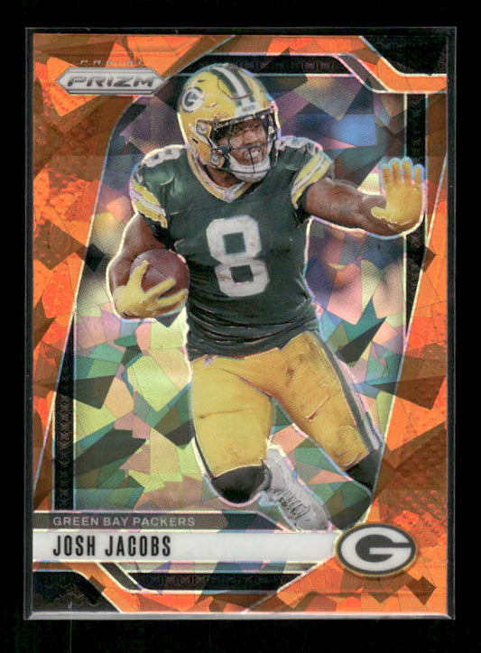 Josh Jacobs - 2024 Panini Prizm - Orange Ice