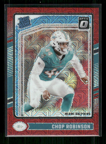 Chop Robinson - 2024 Donruss Optic - Red Mojo - Rated Rookie
