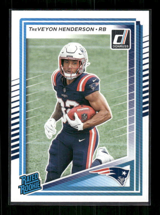 TreVeyon Henderson - 2025 Donruss Football - Rated Rookie