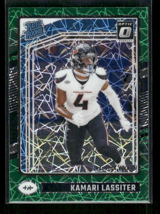 Kamari Lassiter - 2024 Donruss Optic - Green Velocity - Rated Rookie