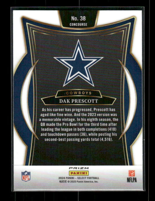 Dak Prescott - 2024 Select Football - Black & Green Shock
