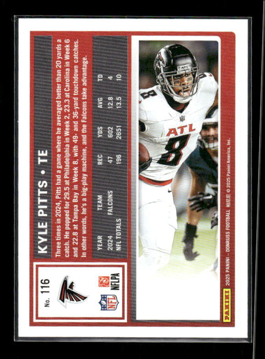Kyle Pitts - 2025 Donruss Football - Purple Press Proof