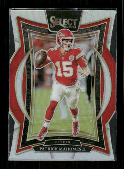 Patrick Mahomes - 2024 Select Football - Silver Die Cut - Concourse