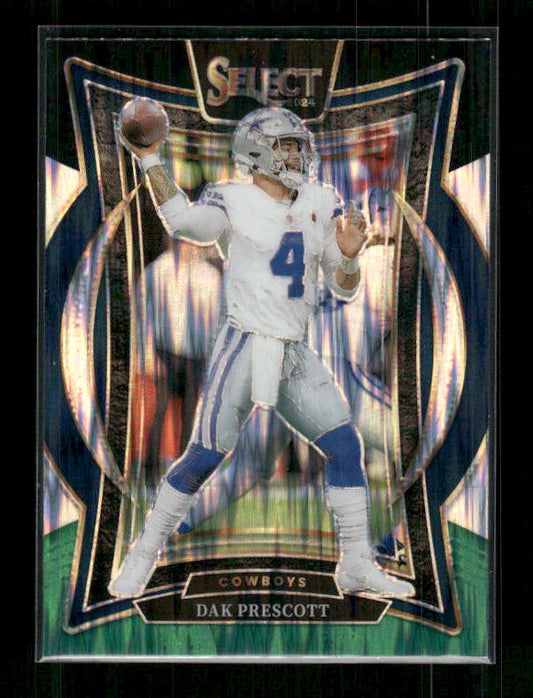 Dak Prescott - 2024 Select Football - Black & Green Shock